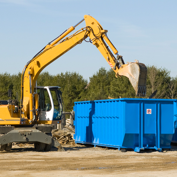 what size residential dumpster rentals are available in Ashuelot